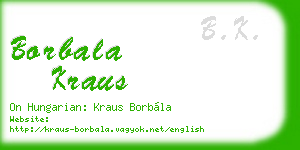 borbala kraus business card