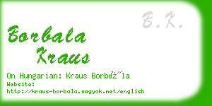 borbala kraus business card